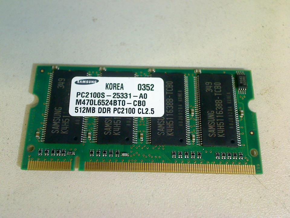 512MB DDR Arbeitsspeicher RAM Samsung PC2100S-25331-A0 Siemens LifeBook C1110D