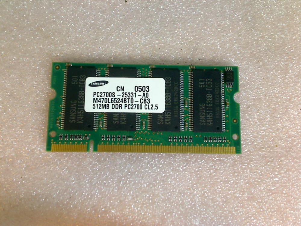 512MB DDR Arbeitsspeicher RAM Samsung PC2700S-25331-A0 Gericom Overdose 1440e