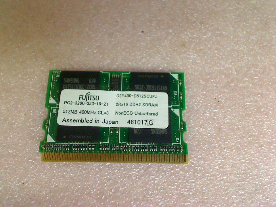 512MB DDR2 Arbeitsspeicher RAM PC2-3200-333-10-Z1 Fujitsu LifeBook P7120
