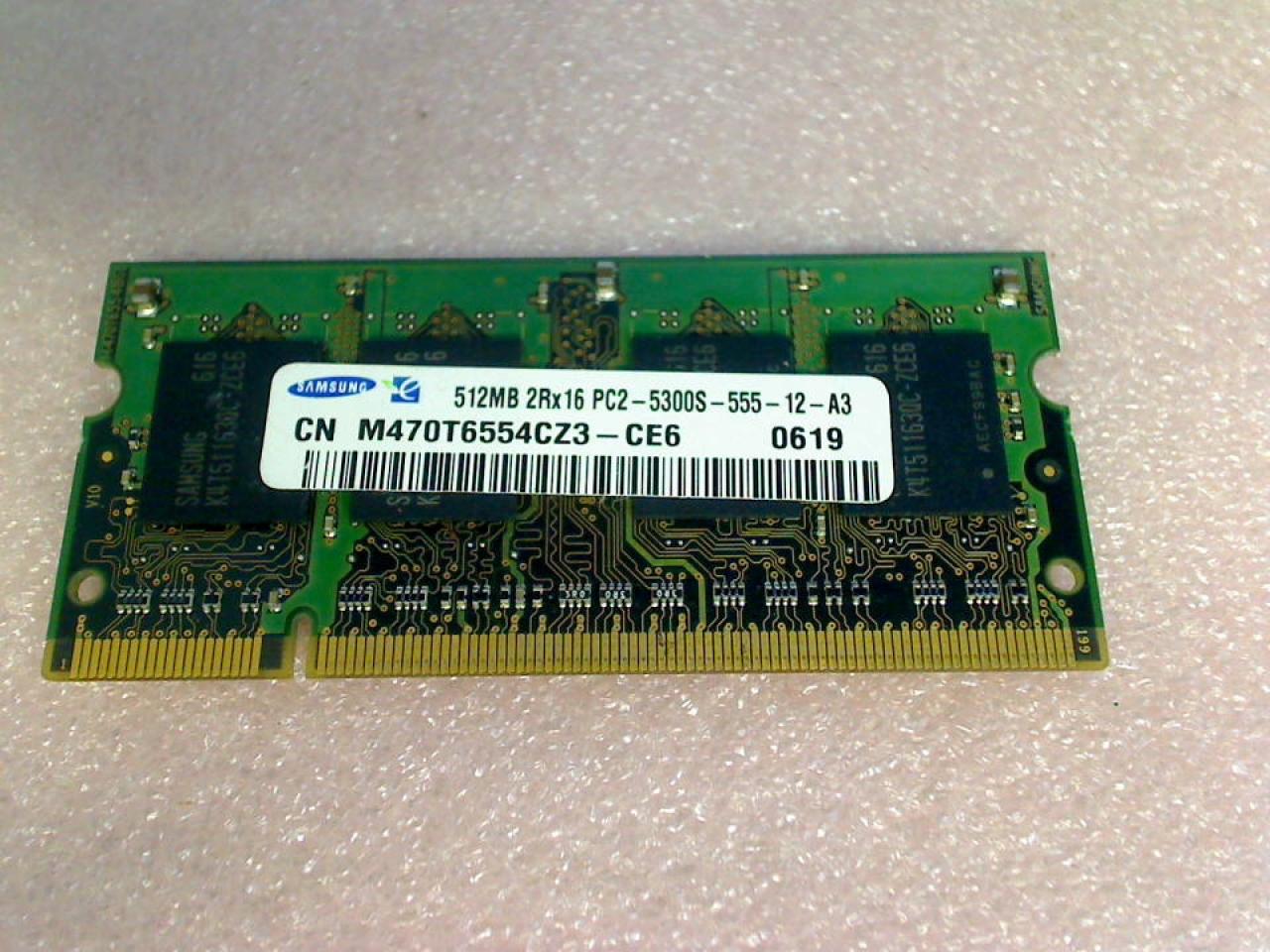 512MB DDR2 Arbeitsspeicher RAM Samsung PC2-5300S-555-12-A3 HP Compaq NX8220 -3