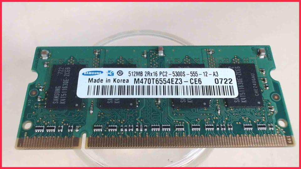 512MB DDR2 Arbeitsspeicher RAM Samsung PC2-5300S-555-12-A3 RM ECOQUIET 2 -4