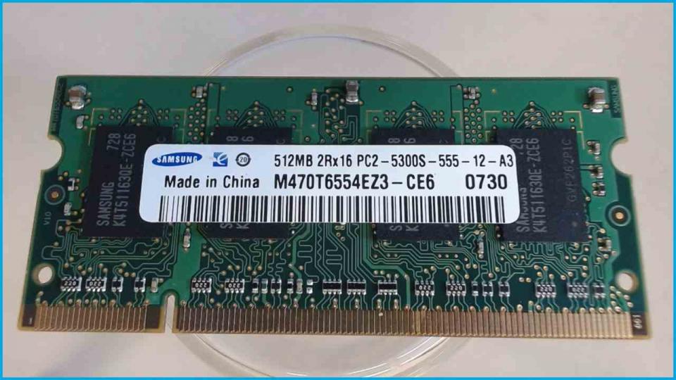 512MB DDR2 Arbeitsspeicher RAM Samsung PC2-5300S Toshiba Satellite A200-1M4