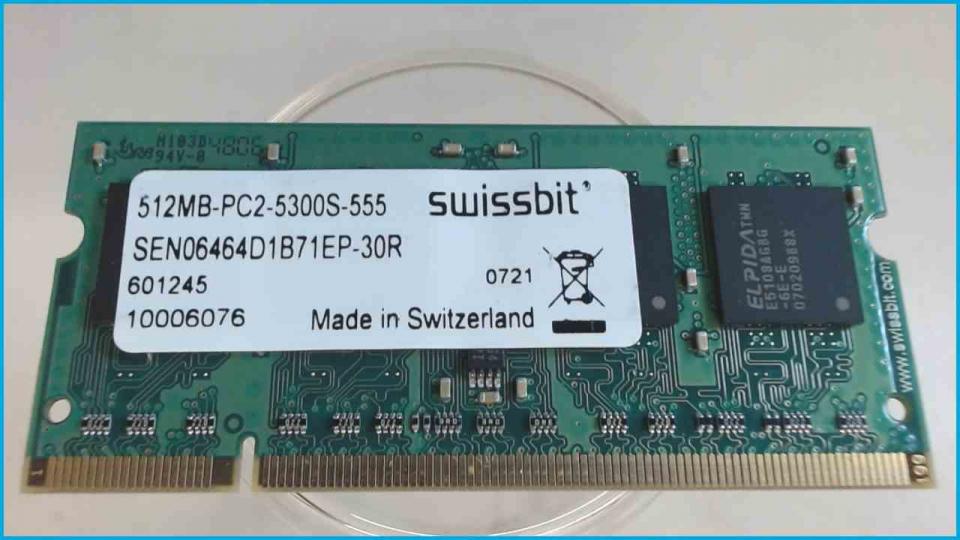 512MB DDR2 Arbeitsspeicher RAM swissbit PC2-5300S-555 MaxData Eco 4510 IW L51II5