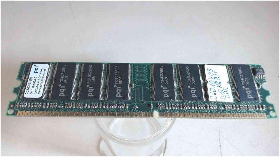 512MB RAM Memory PQI DDR-400 MDAD-421HA Asus K8V-MX