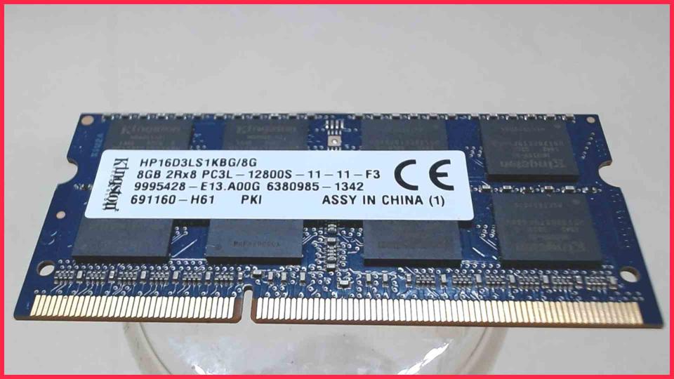 8GB DDR3 Arbeitsspeicher RAM Kingston PC3L-12800S-11-11-F3 HP ProBook 470 G1 -2