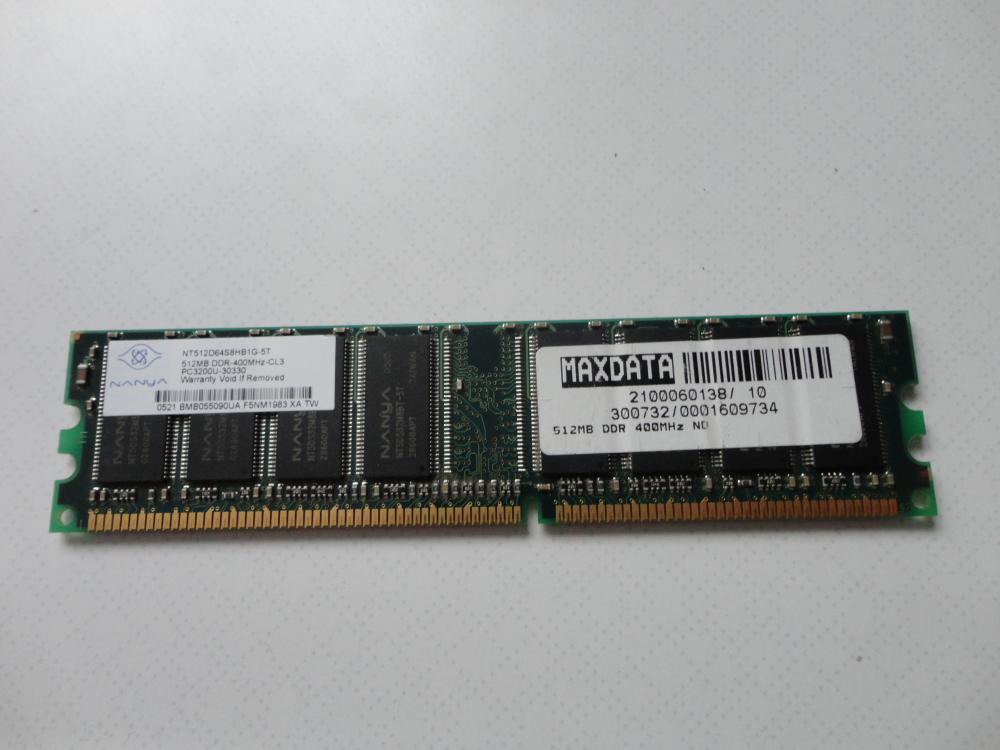 ARBEITSSPEICHER RAM DDR1 400MHZ CL3 Acer Nanya PC3200U 512MB