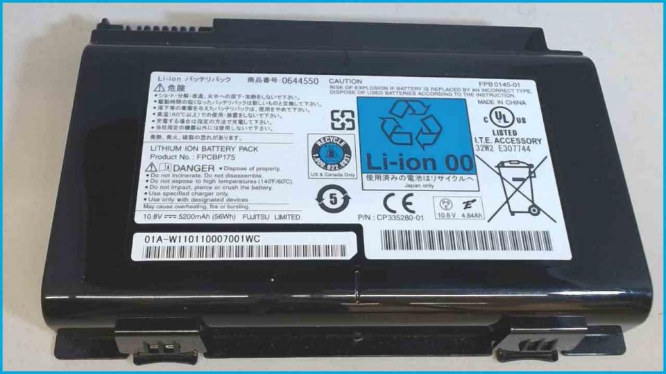 Akku Batterie 10.8V 5200mAh FPB0145-01 Fujitsu Lifebook E780 i5