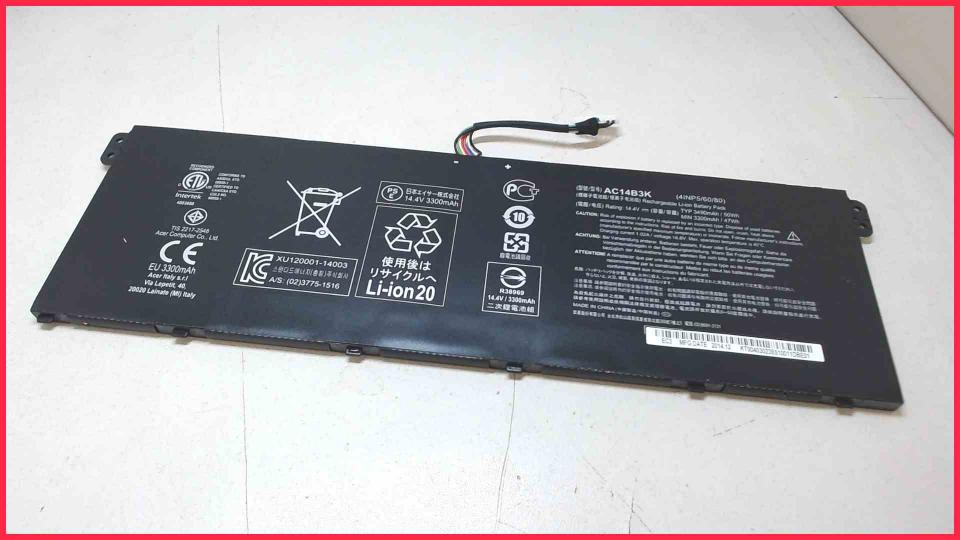 Akku Batterie 15.2V 3090mAh AC14B3K Aspire E 15 Start ES1-512-P15M