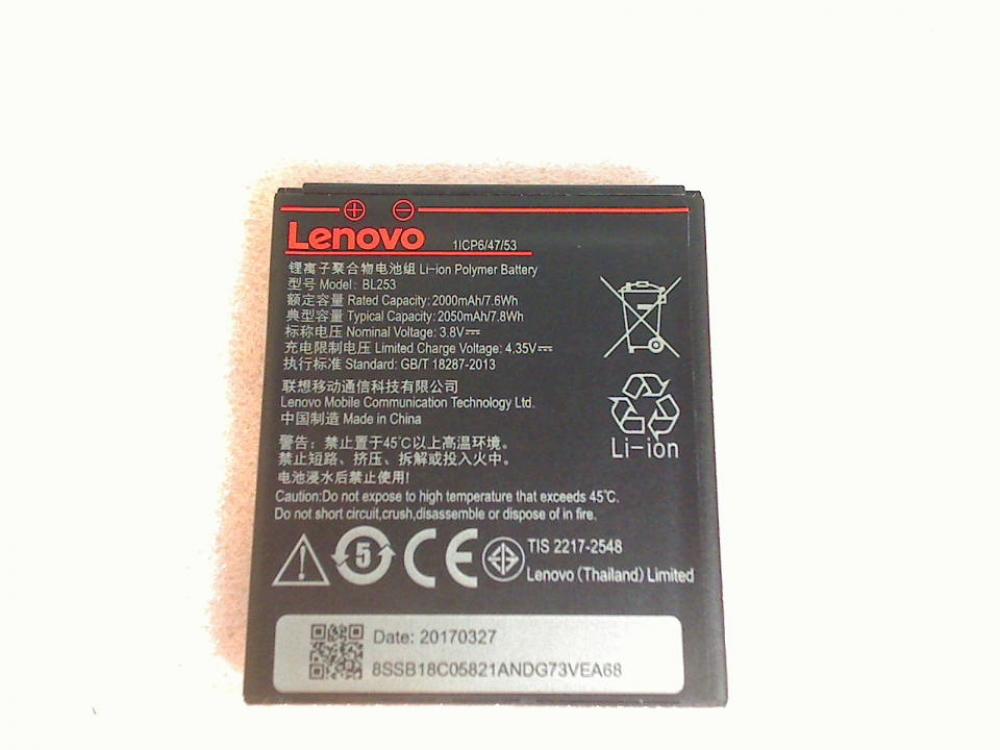 Akku Battery Lenovo BL253 2050mAh Motorola Babyphone MBP50