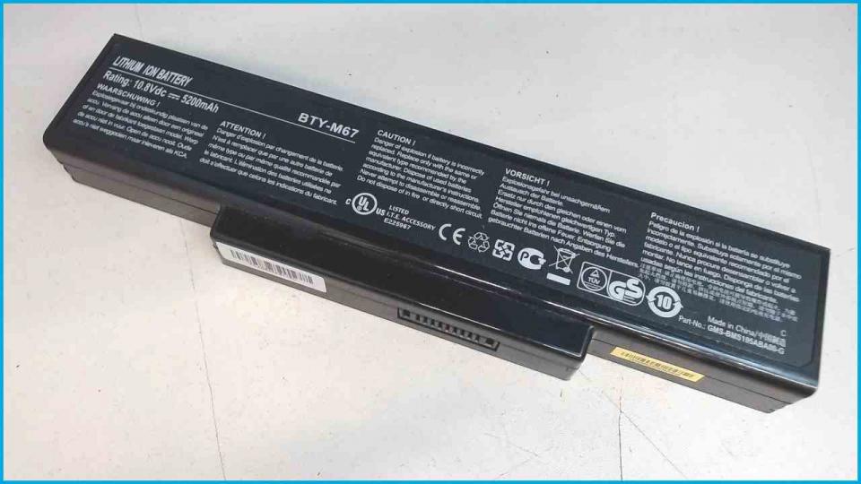 Akku Battery 10.8V 5200mAh BTY-M67 MSI GX620 MS-1651