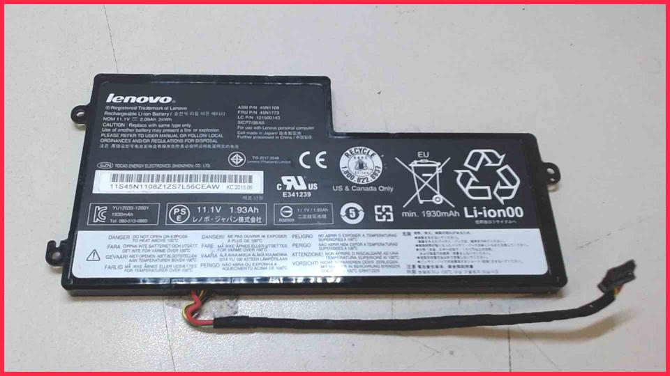 Akku Battery 11.1V 1930mAh 45N1773 Lenovo ThinkPad T450s