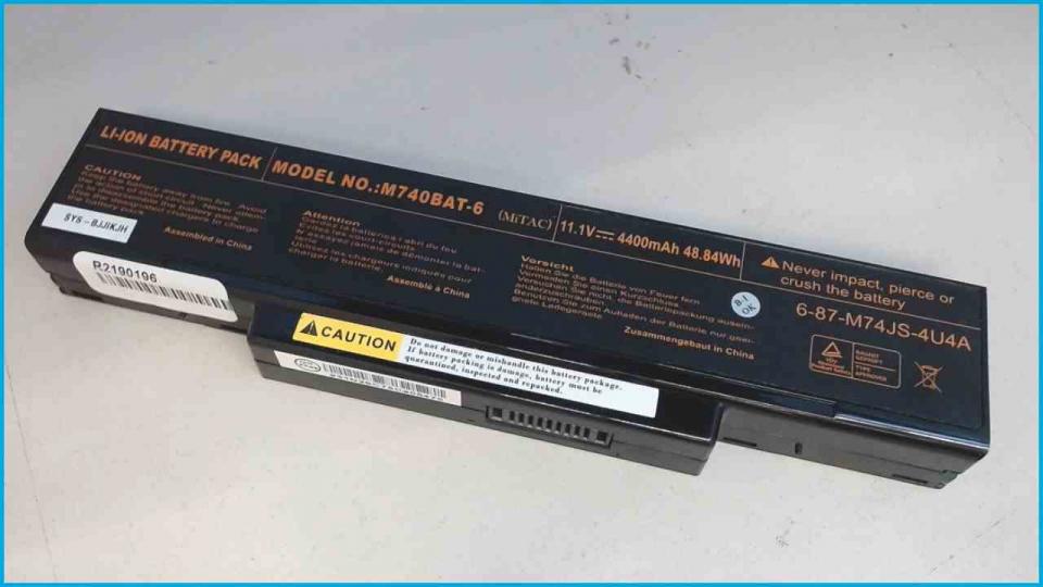 Akku Battery 11.1V 4400mAh 48.84Wh M740BAT-6 Terra Mobile 1744 WTI M771S