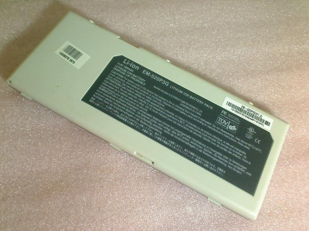 Akku Battery 14.8V 1800mAh EM-520P3G Gericom Overdose 1440e