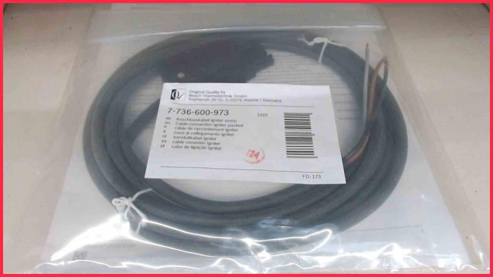 Connection cable Igniter everp 7736600973 Bosch Buderus Junkers