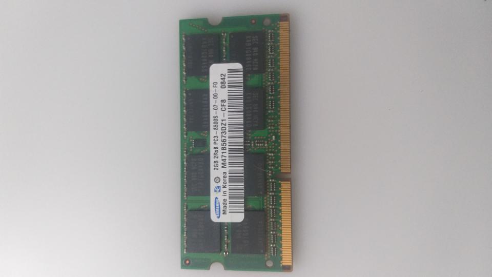 Arbeitsspeicher Ram Samsung 2GB 2RX8 PC3 8500S