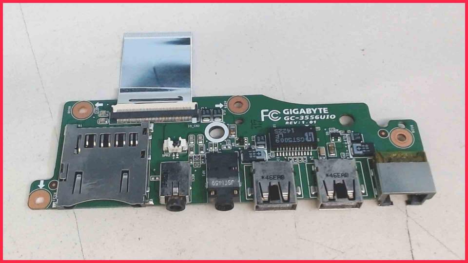 Audio Sound Board Platine USB LAN Cardreader Schenker XMG C504 P35