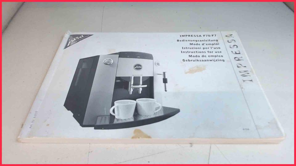 Bedienungsanleitung Impressa F70 Typ 639 A1 -6
