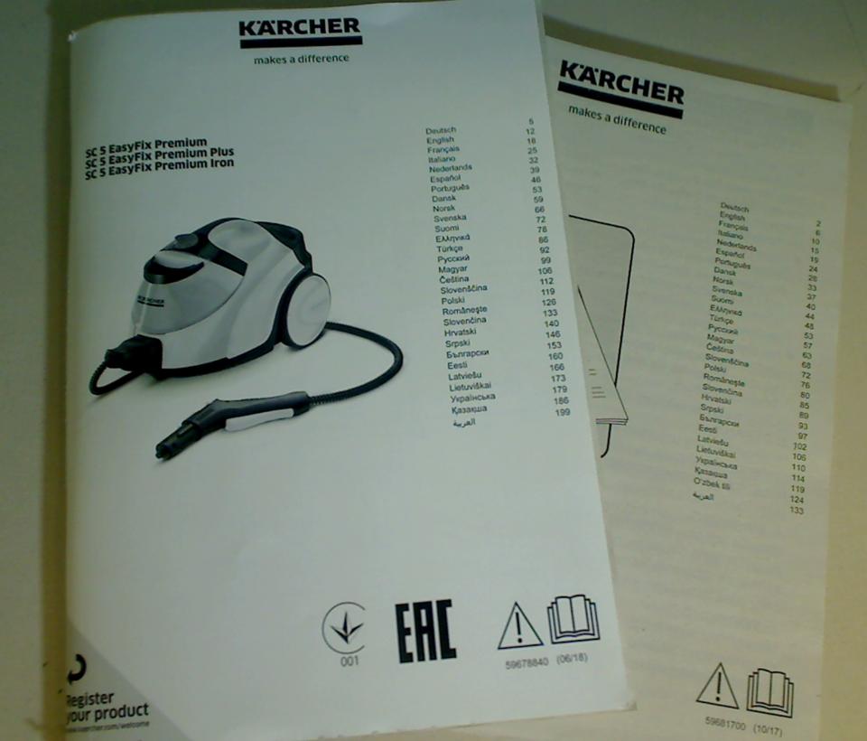 Instruction Manual Kärcher SC 5 EasyFixu Premium