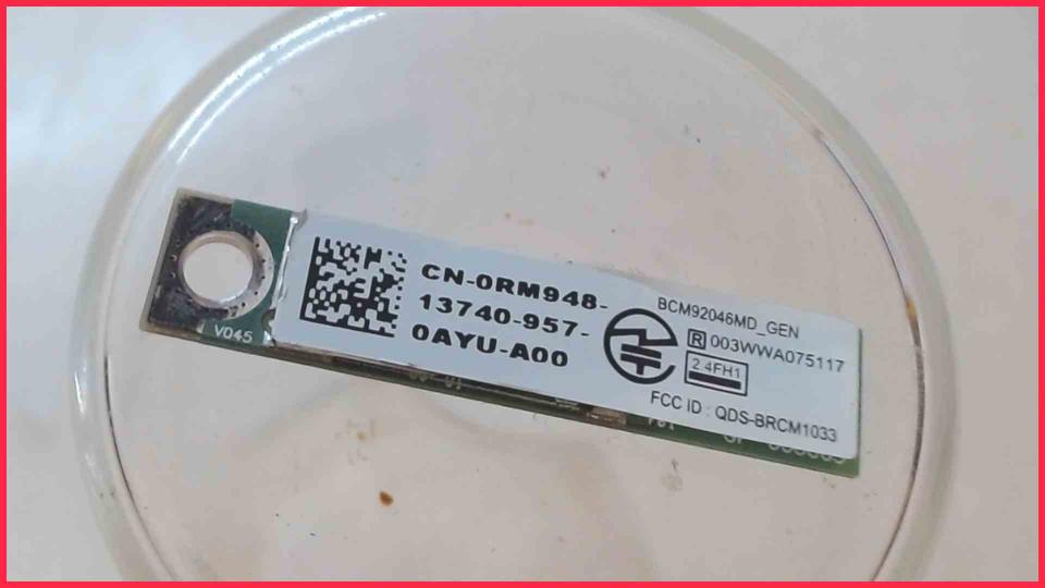 Bluetooth Board Karte Modul Platine Kabel Cable 0RM948 Dell Inspiron 13z
