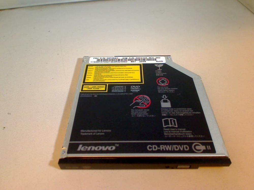 CD-RW/DVD Laufwerk mit Blende Halterung Lenovo ThinkPad T61 8896