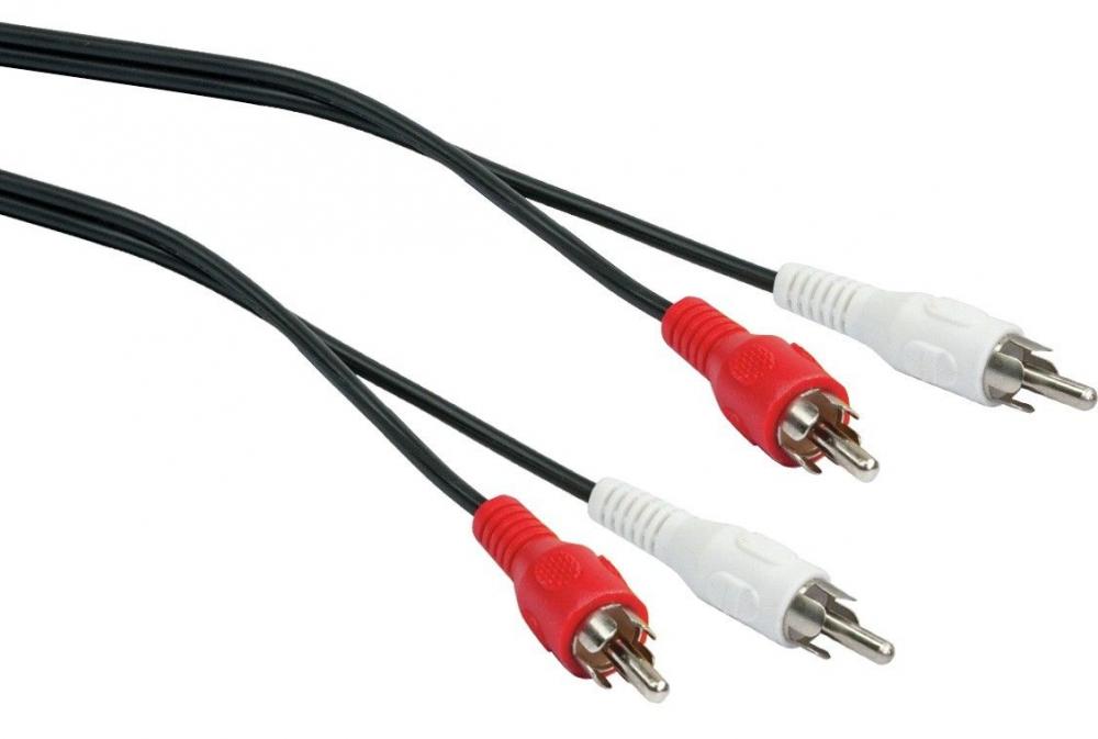 CINCH Audio Verbindung Kabel 2.5m Stecker/Stecker CIK025 053 Schwaiger Neu OVP