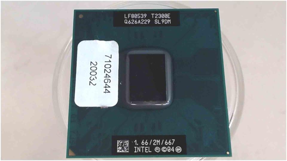 CPU Prozessor 1.66 GHz Intel Duo T2300E SL9DM Bluechip TW3 EAA-89
