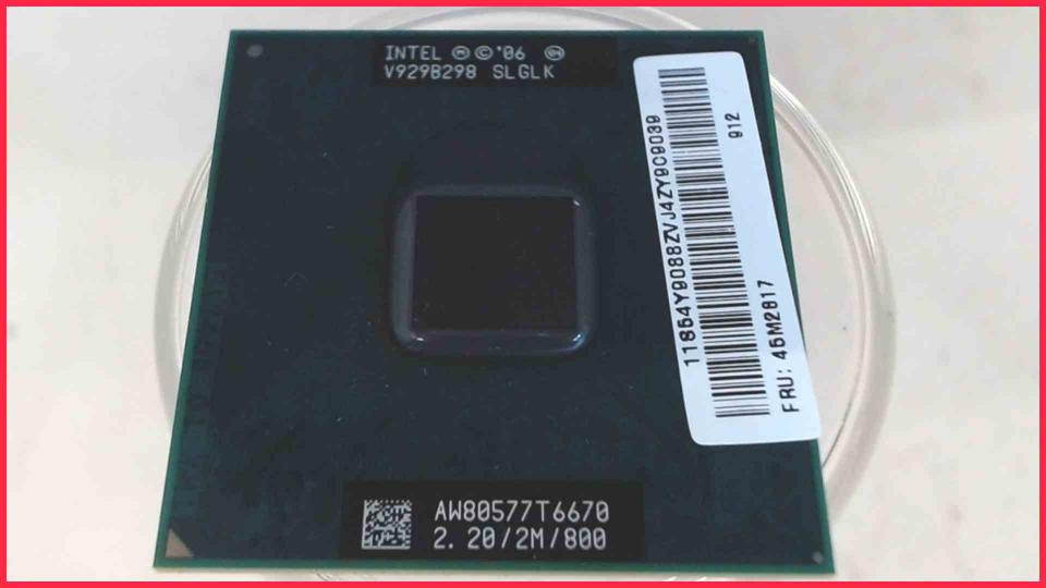CPU Prozessor 2.20 GHz Intel T6670 SLGLK Core 2 Duo Lenovo ThinkPad SL510 2847-Q