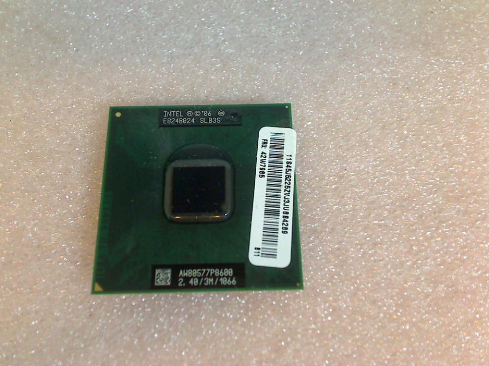 CPU Prozessor 2.4 GHz Intel Core 2 Duo P8600 Lenovo Thinkpad R400 7439