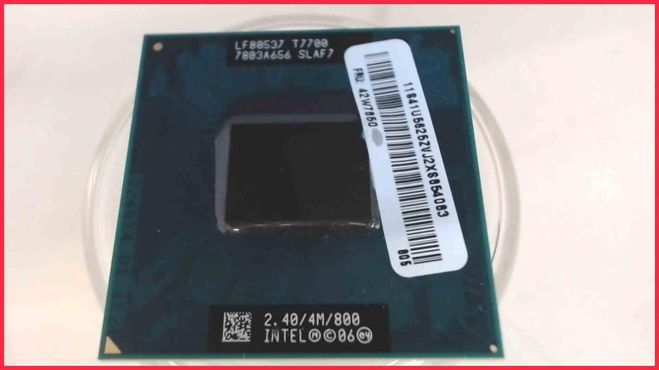 CPU Prozessor 2.4 GHz Intel Core 2 Duo T7700 SLAF7 ThinkPad T61 Type 6458
