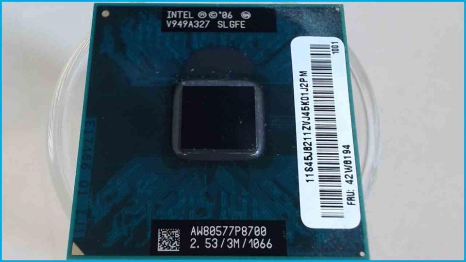 CPU Prozessor 2.53 GHz Intel P8700 Core 2 Duo SLGFE ThinkPad T400 2767-E38