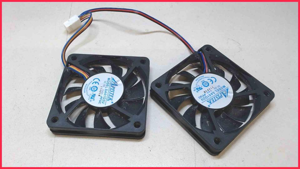 CPU Prozessor Lüfter Kühler FAN 2er Set Shuttle XH110V