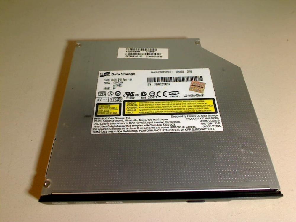 DVD Brenner Writer GSA-T20N mit Blende Halterung Toshiba Satellite A200-1TJ