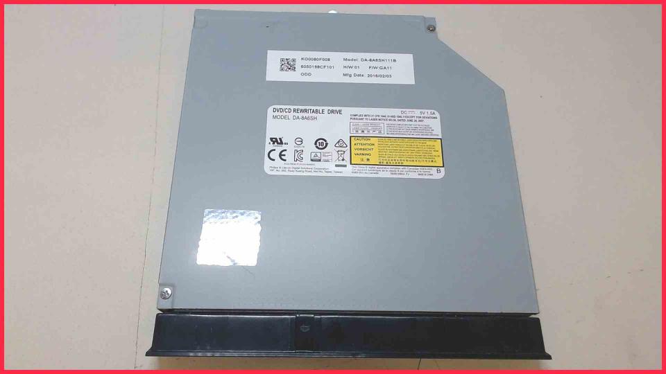 DVD Brenner Writer & Blende DA-8A6SH Aspire E 15 E5-573T-P4YU N15Q1