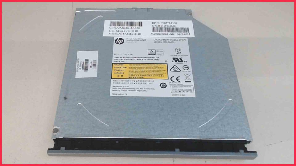 DVD Brenner Writer & Blende DU-8A5SH SATA HP ProBook 470 G1