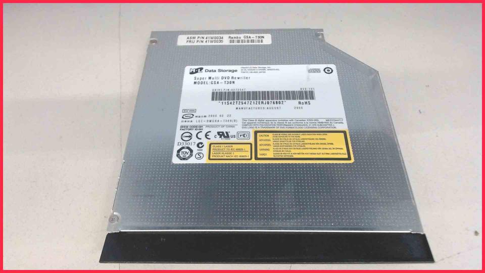 DVD Brenner Writer & Blende GSA-T30N SATA ThinkPad SL300 Type 2738