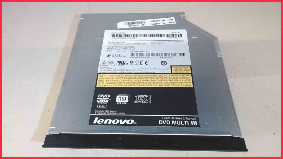 DVD Brenner Writer & Blende Multi III AD-7710H-L2 ThinkPad L420 7826-AE3