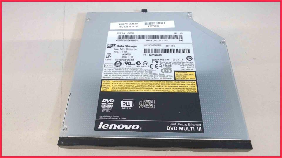DVD Brenner Writer & Blende Multi III GT50N SATA Lenovo ThinkPad T530