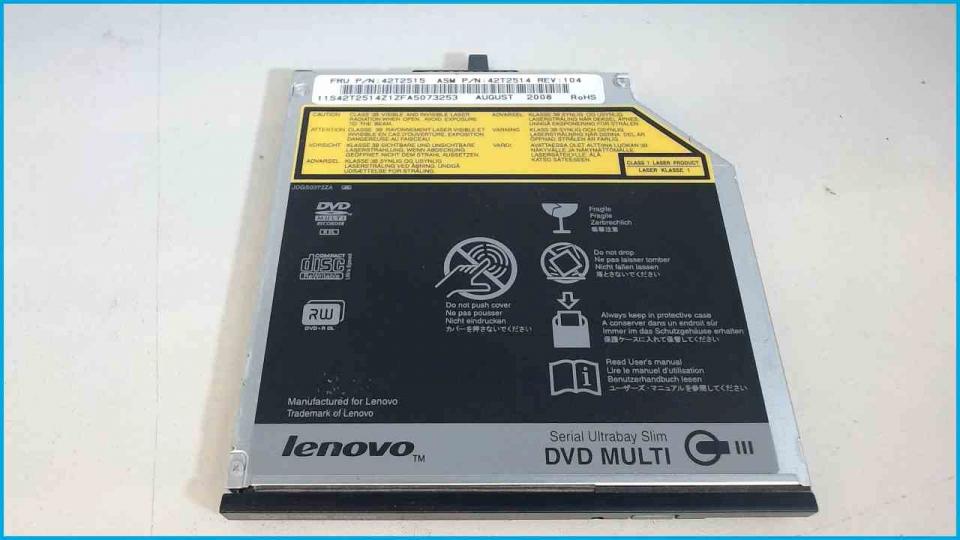 DVD Brenner Writer & Blende Multi UJ862A SATA ThinkPad T400 2767-E38