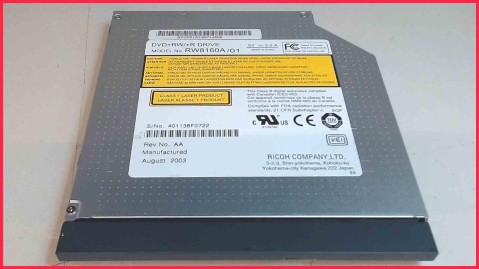 DVD Brenner Writer & Blende RW8160A/01 IDE Fujitsu Amilo D 7830 -2
