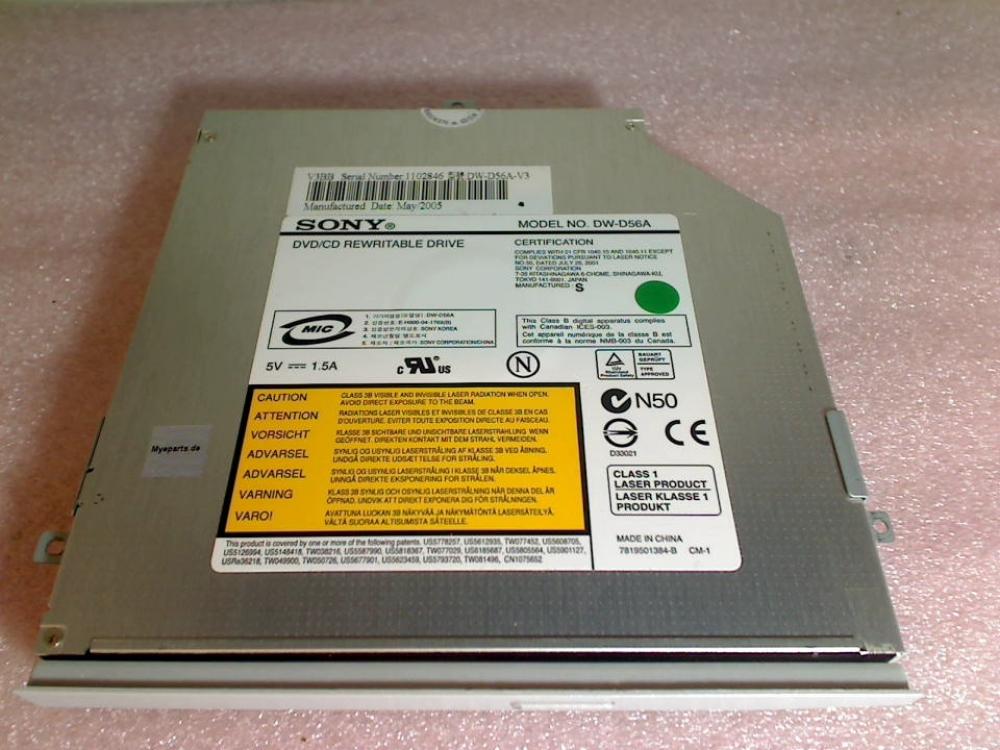 DVD Brenner Writer & Blende Sony PCG-7A1M VGN-FS285M -2