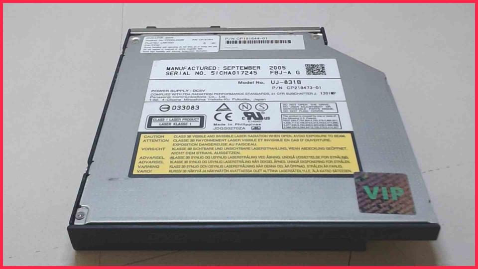 DVD Brenner Writer & Blende UJ-831B Lifebook E8110 WL2 -2