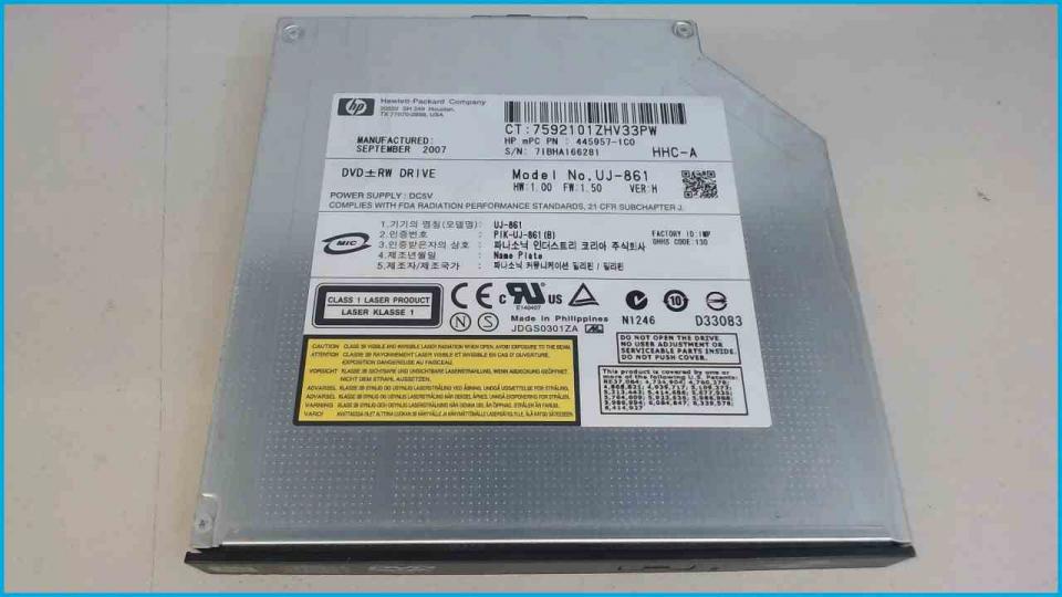 DVD Brenner Writer & Blende UJ-861 AT/IDE HP Compaq NX9420