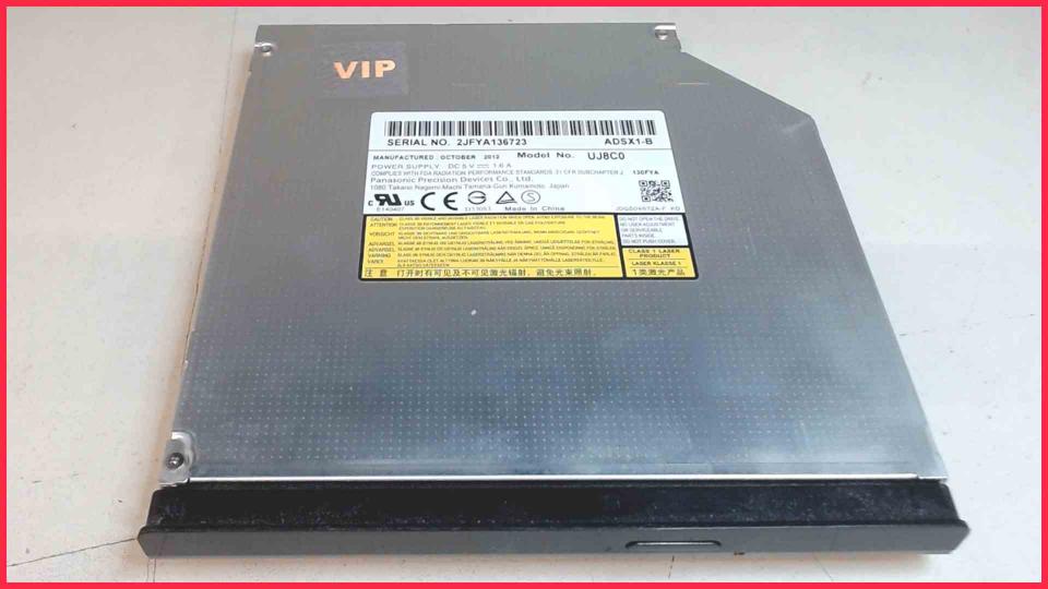 DVD Brenner Writer & Blende UJ8C0 ADSX1-B Vaio SVE151E11M SVE1512T1ESI