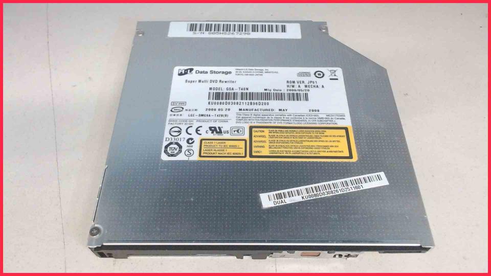 DVD Brenner ohne Blende GSA-T40N IDE/AT Acer Aspire 5720ZG ICL50