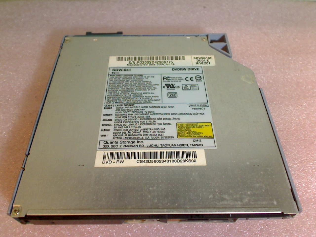 DVD Brenner ohne Blende SDW-041 DVDRW Drive Sony PCG-8N2M PCG-GRT815E