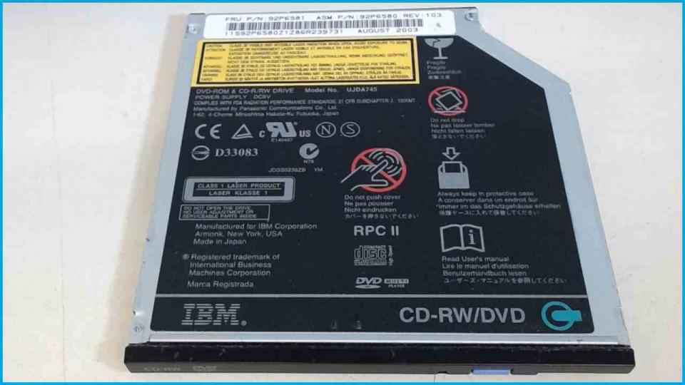 DVD-ROM Laufwerk Modul CD-RW/DVD IBM Thinkpad T40 (IDE)