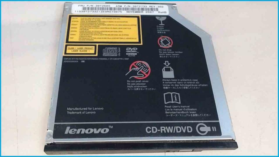 DVD-ROM Laufwerk Modul CD-RWUJDA775 ThinkPad T61 7661-AU5