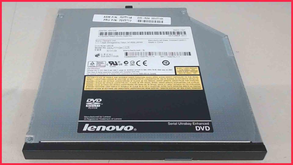 DVD-ROM Laufwerk Modul DDU7710H SATA Thinkpad T420 i5