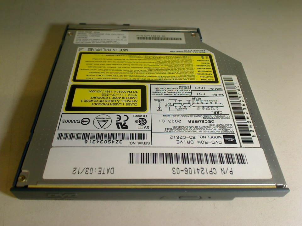 DVD-ROM Laufwerk Modul SD-C2612 Siemens LifeBook C1110D