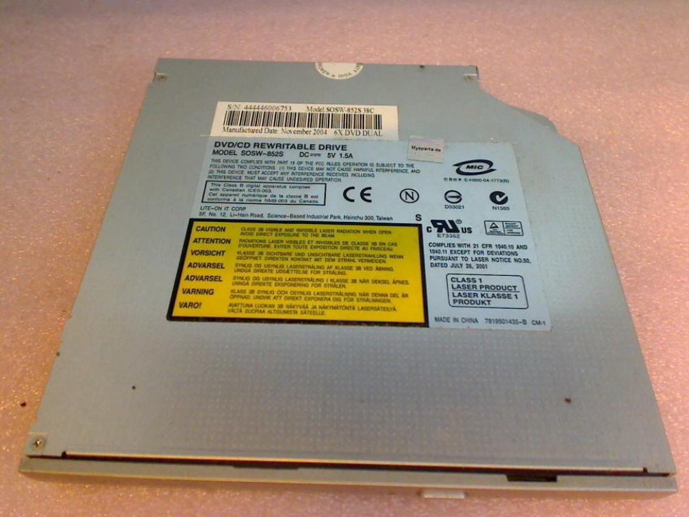 DVD-ROM Laufwerk Modul SOSW-852S Averatec 6220 AV6220-GE